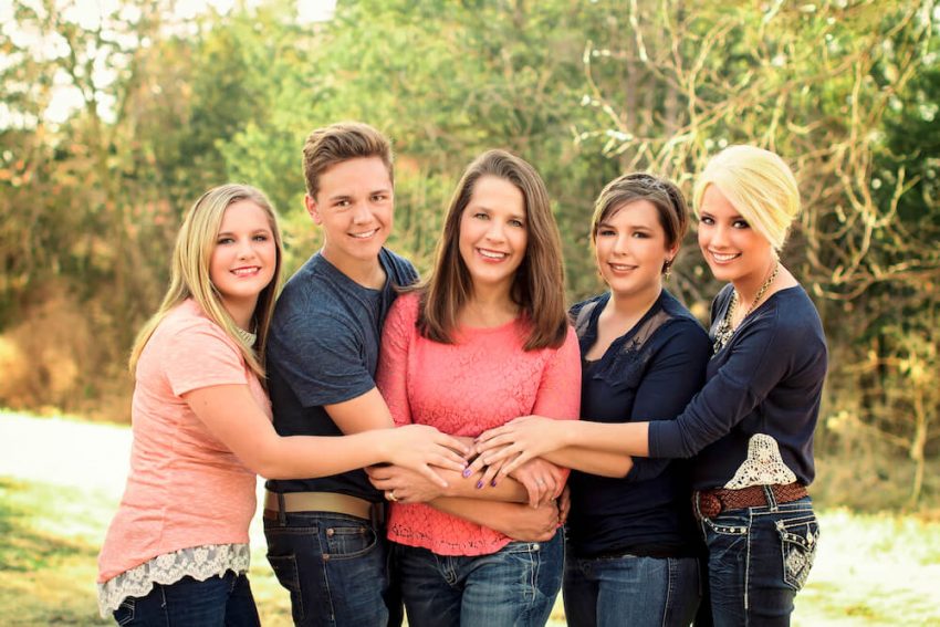 Janita Pavelka and her family